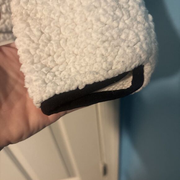 Victoria Secret PINK Women’s 1/4 Zip Fleece Pullover Size Small Cream Color - Picture 3 of 6